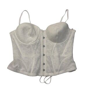 Skims Bridal Lace Corset Snow 2X New with tags Authentic